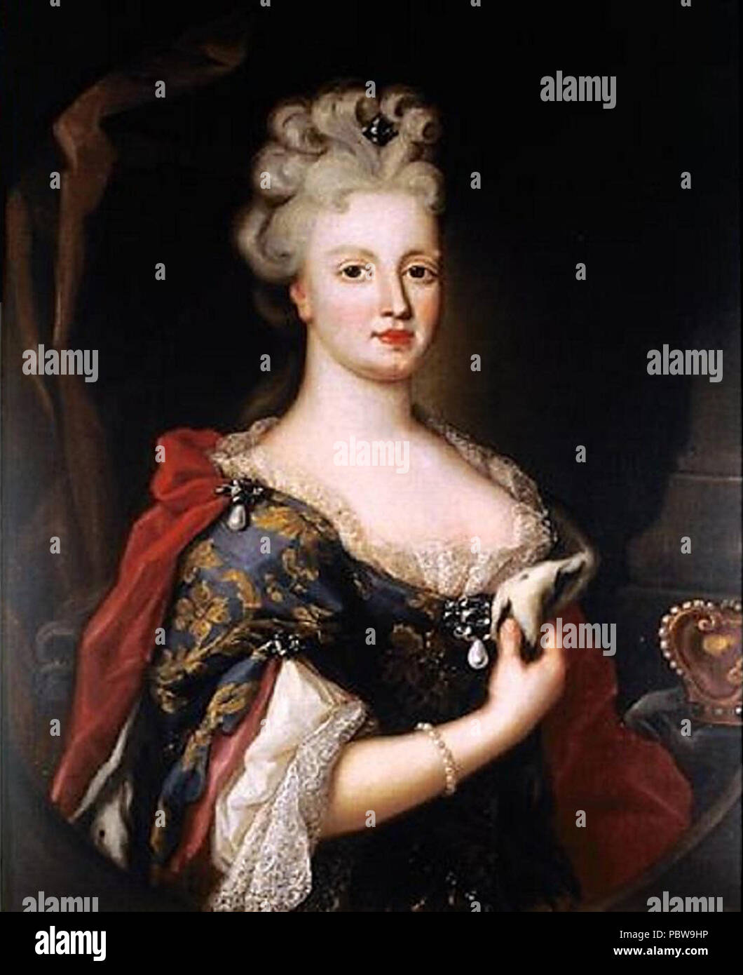 150 D. Maria Anna von Österreich Stockfoto