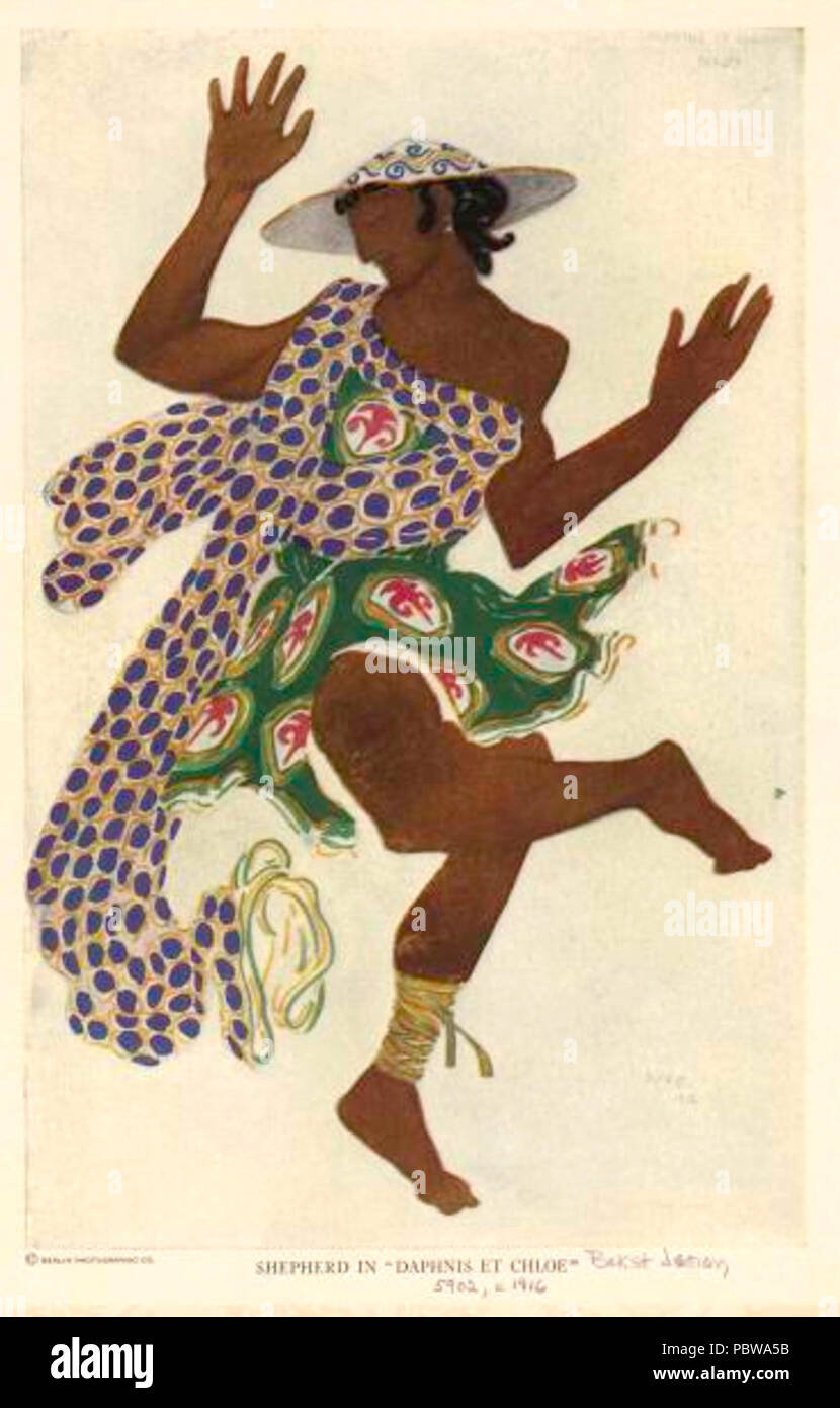 153 Daphnis und Chloe von L. Bakst, 05. Stockfoto