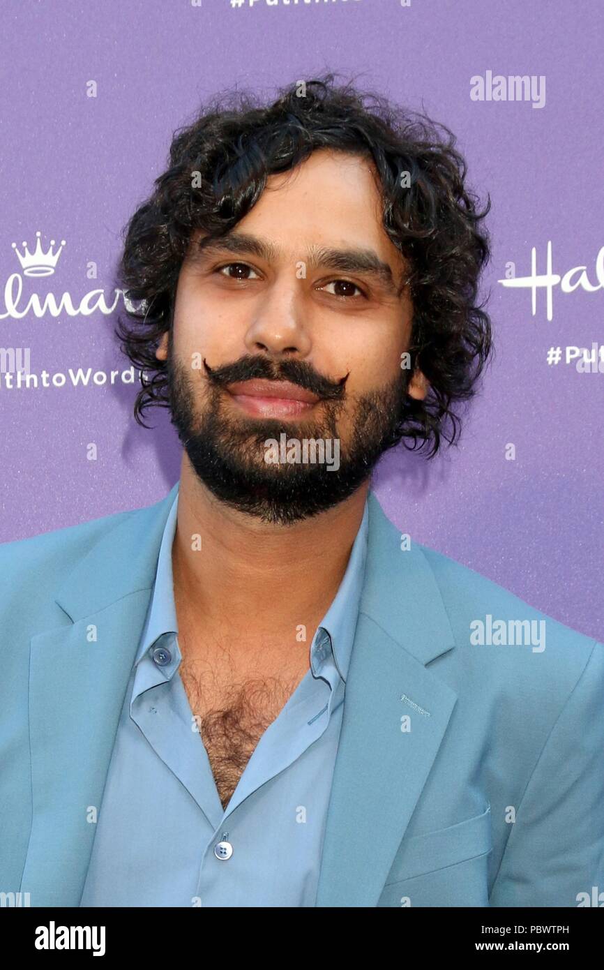 Los Angeles, CA, USA. 30. Juli, 2018. Kunal Nayyar in der Ankunftshalle