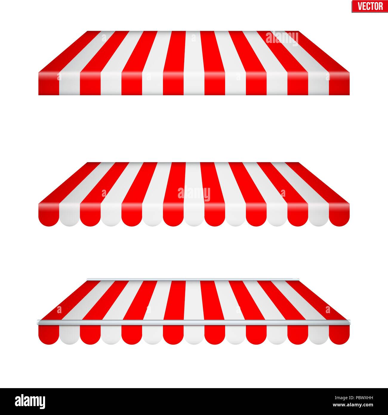 Rot weiß gestreifte markisen -Fotos und -Bildmaterial in hoher Auflösung –  Alamy