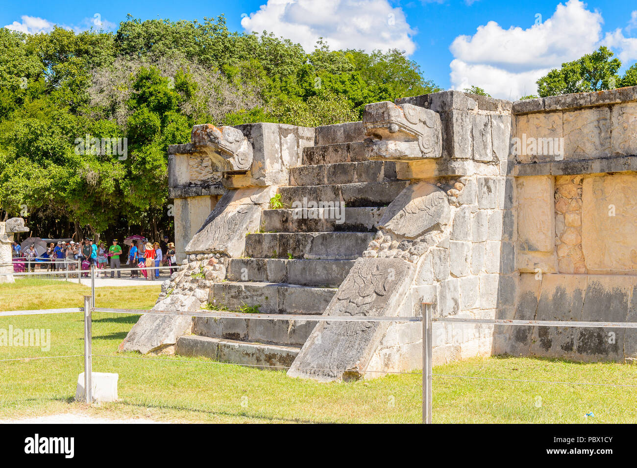 Chichen Itza, Yucatan Tinum Gemeinde, Staat. Es war ein großes präkolumbischen Stadt der Maya der Terminal Classic Zeit gebaut. UNESCO-Wor Stockfoto