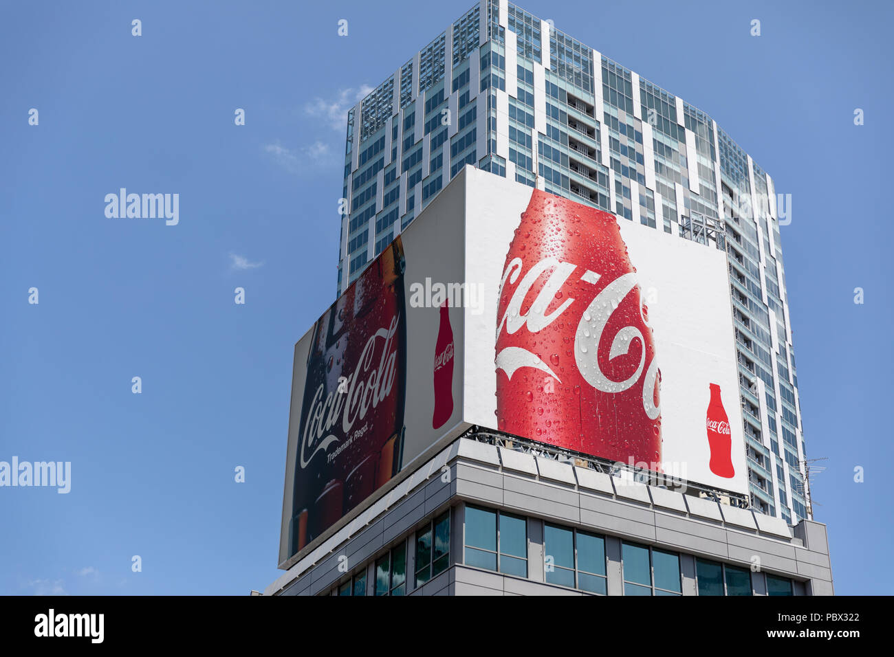 Coca-Cola-Werbung, Shibuya, Tokio, Japan Stockfoto
