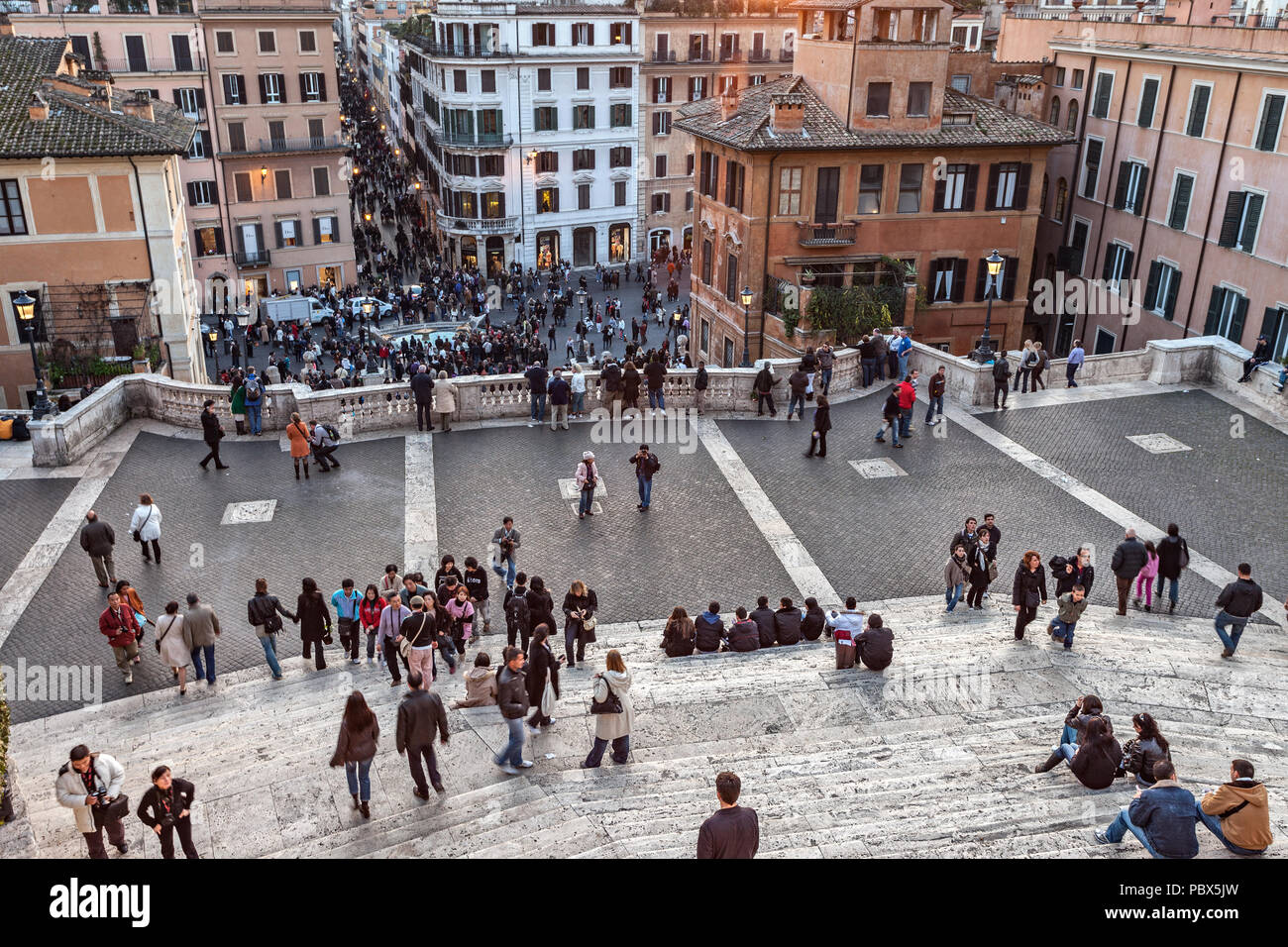 Treppe piazza di spagna. Rom, Latium Region, Italien, Europa Stockfoto