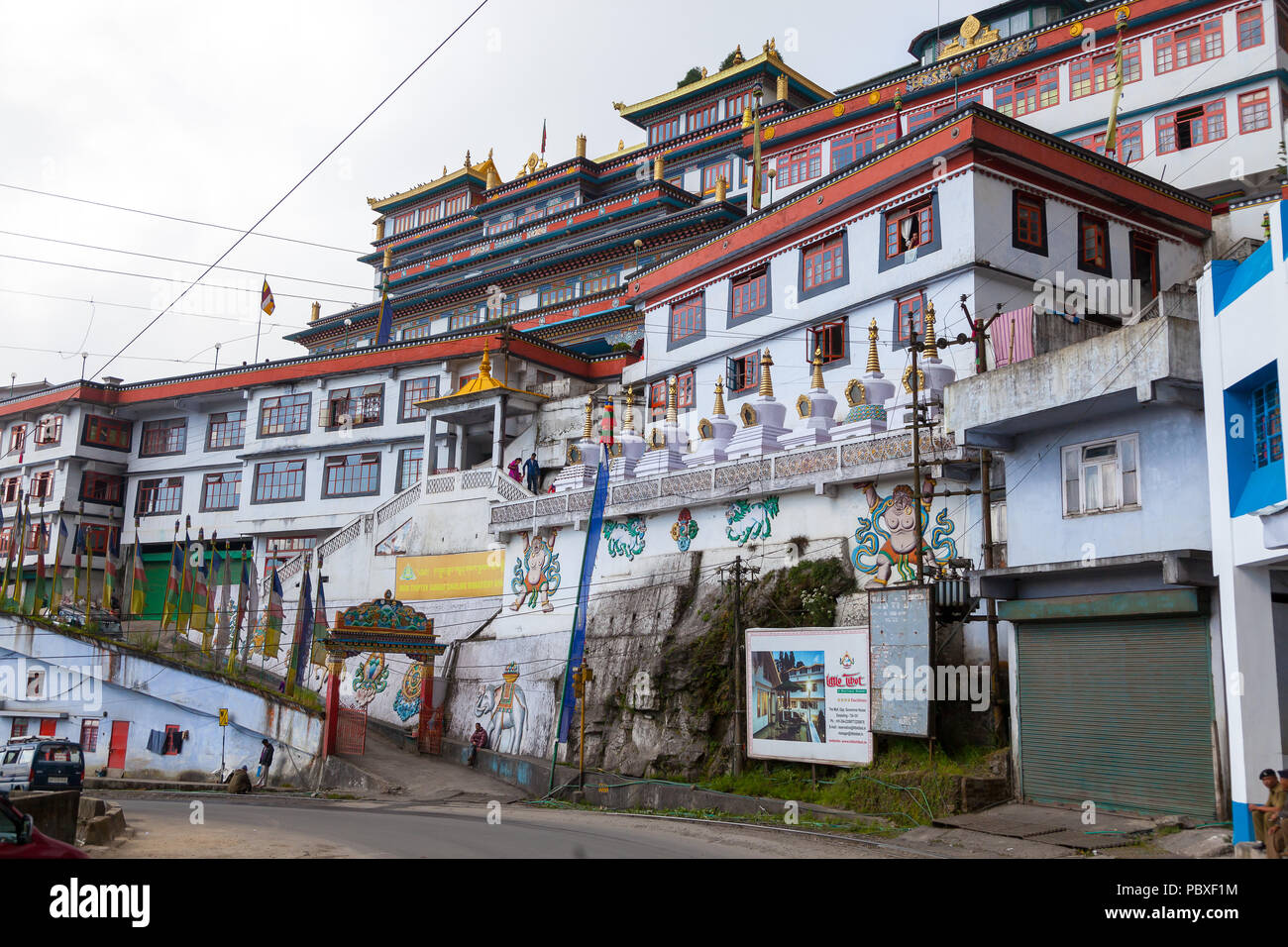 Dali Kloster, Darjeeling, Indien. Stockfoto