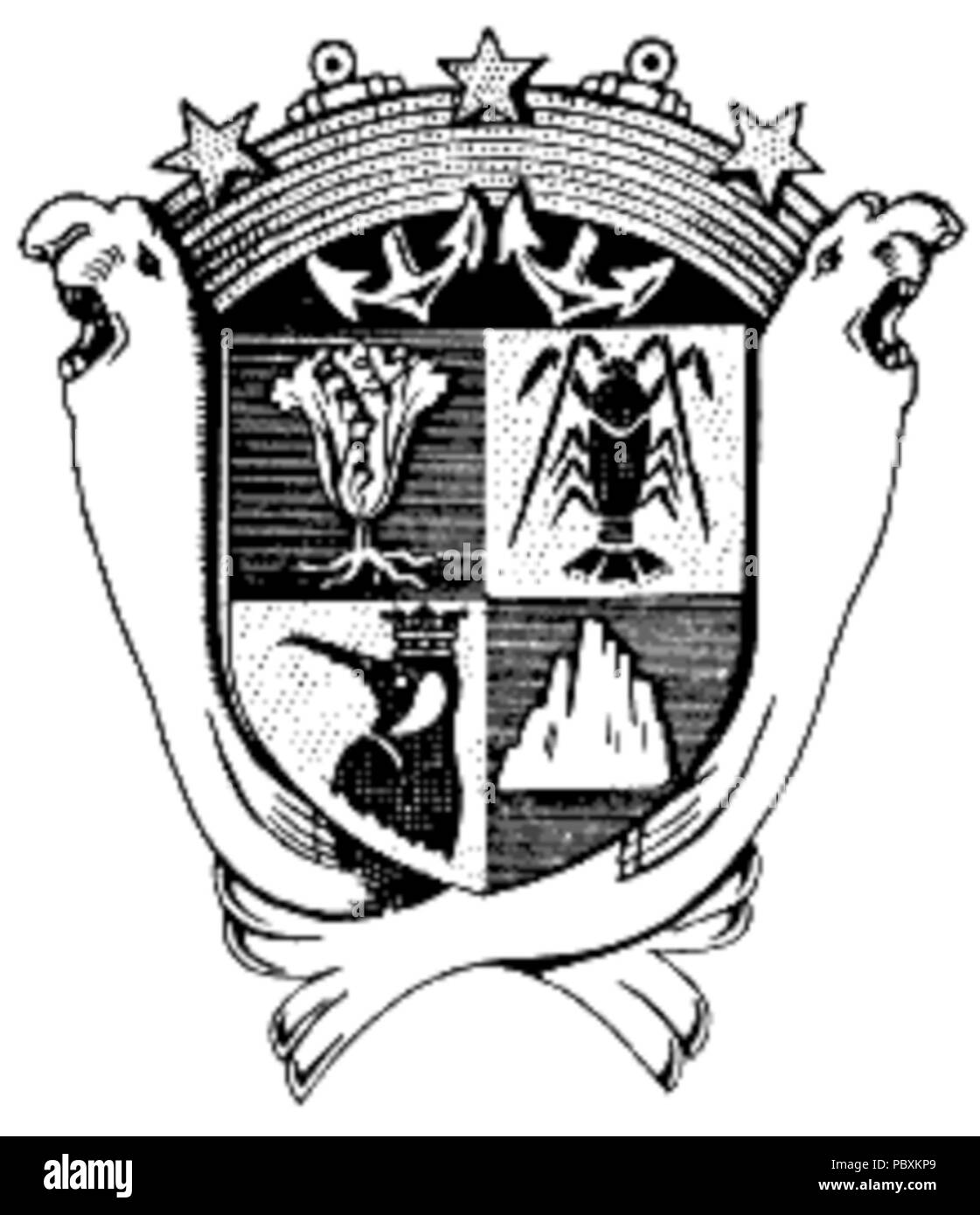 217 Francuskie terytoria południowe godlo Stockfoto