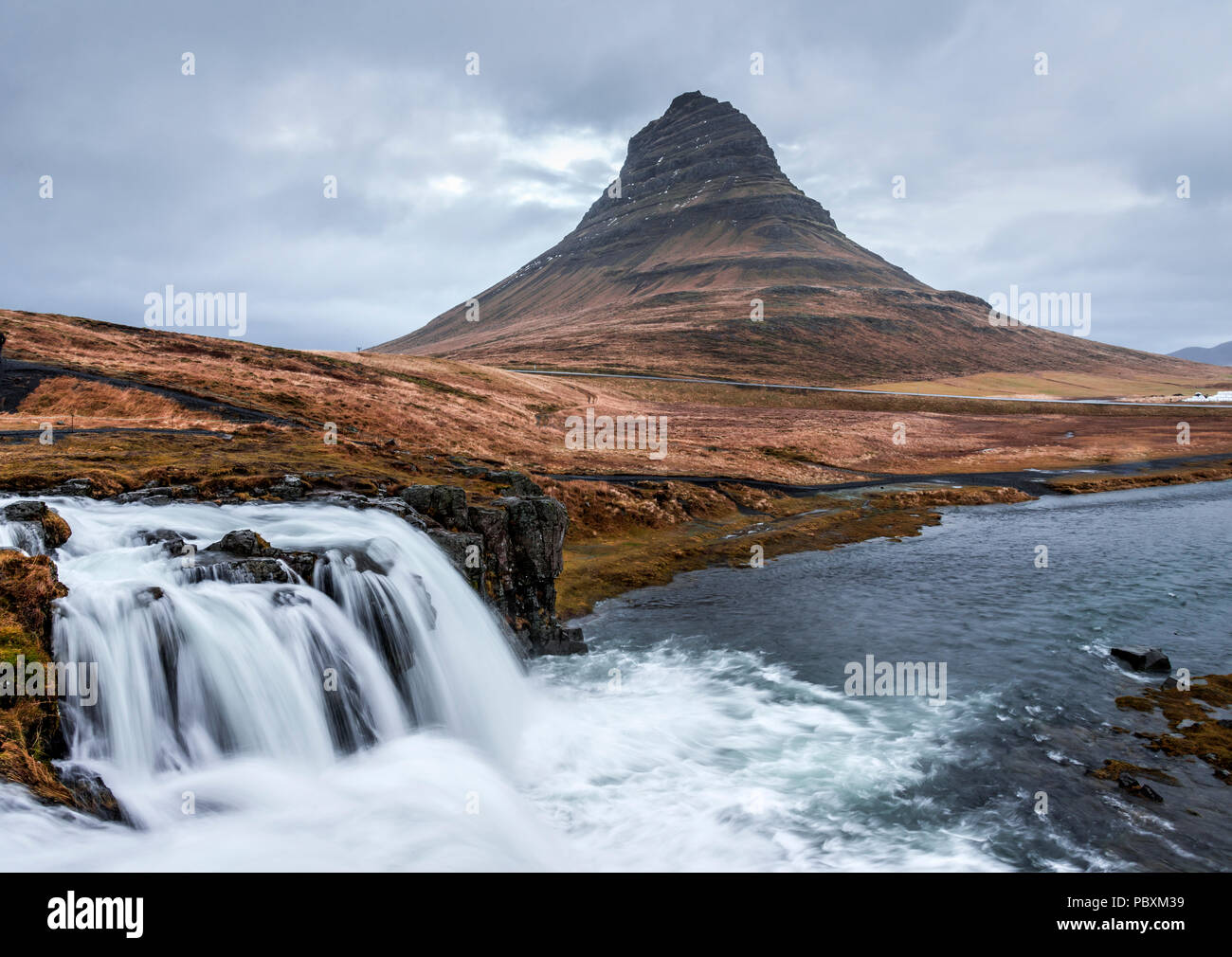 Kirkjufell Berg, Island, Europa Stockfoto