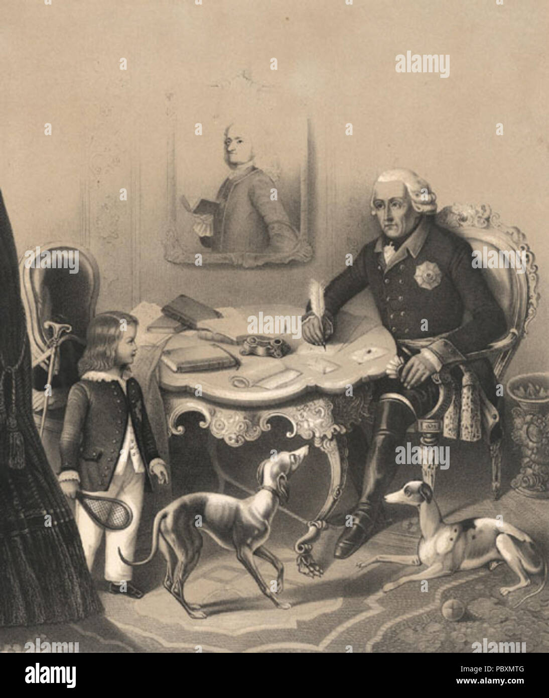 229 Friedrich II. und Friedrich Wilhelm III. Stockfoto