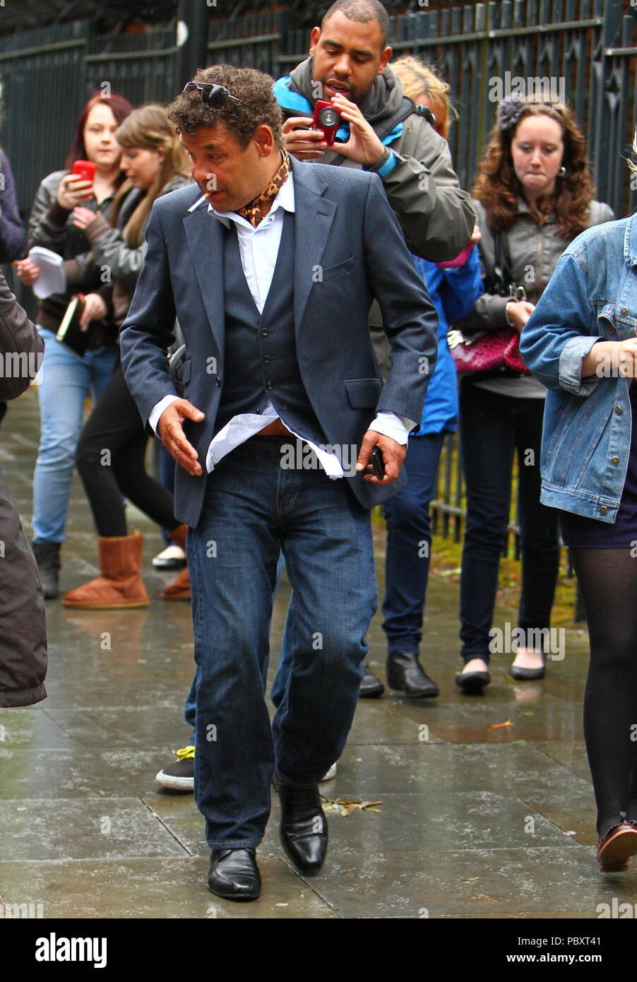 Manchester UK Soapstars gesehen rund um Manchester City Centre beschmutzt und auch Liverpool credit Ian Fairbrother/Alamy Stockfotos Stockfoto