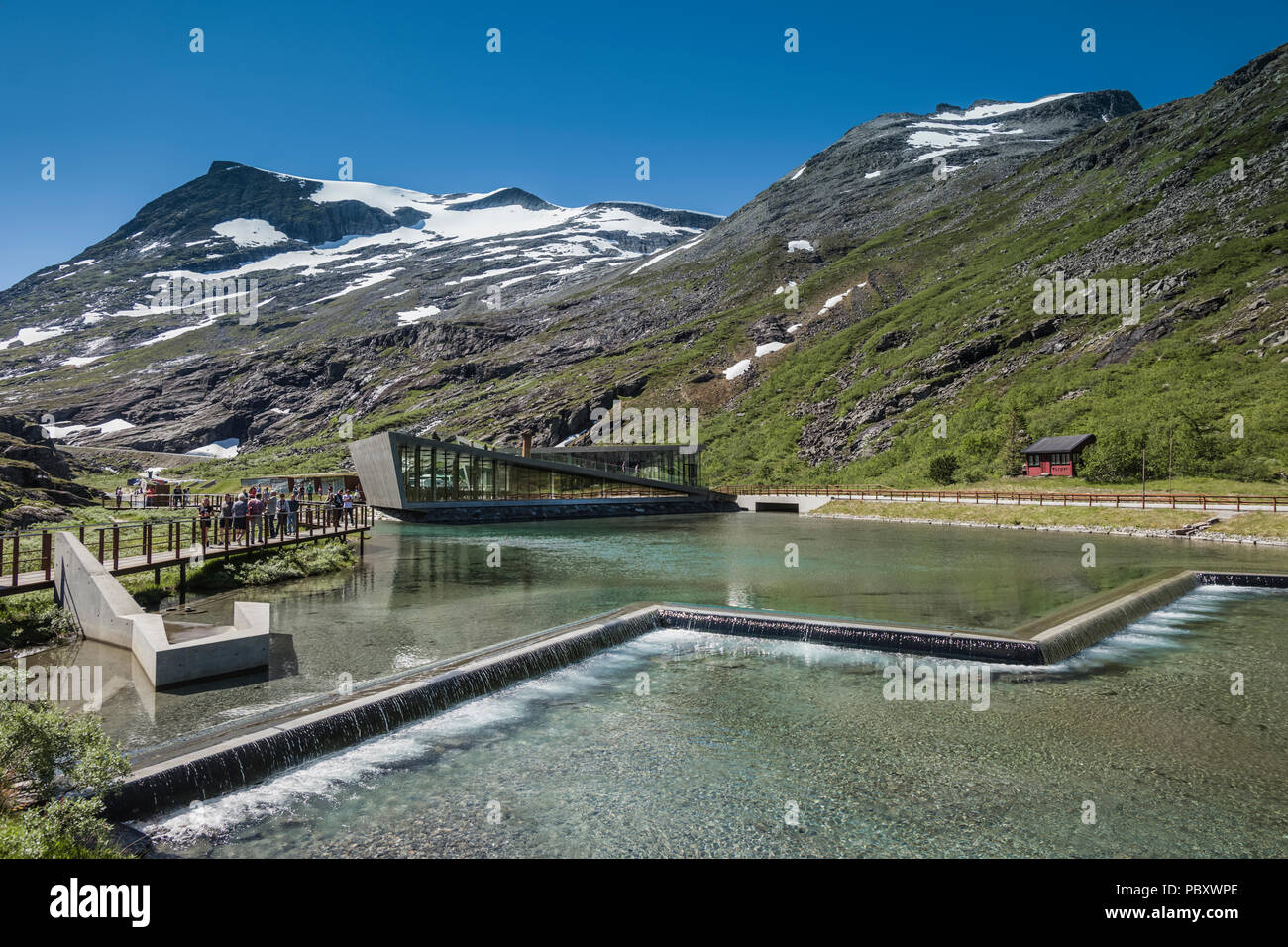 Trollstigen Kafé, Norwegen Stockfoto