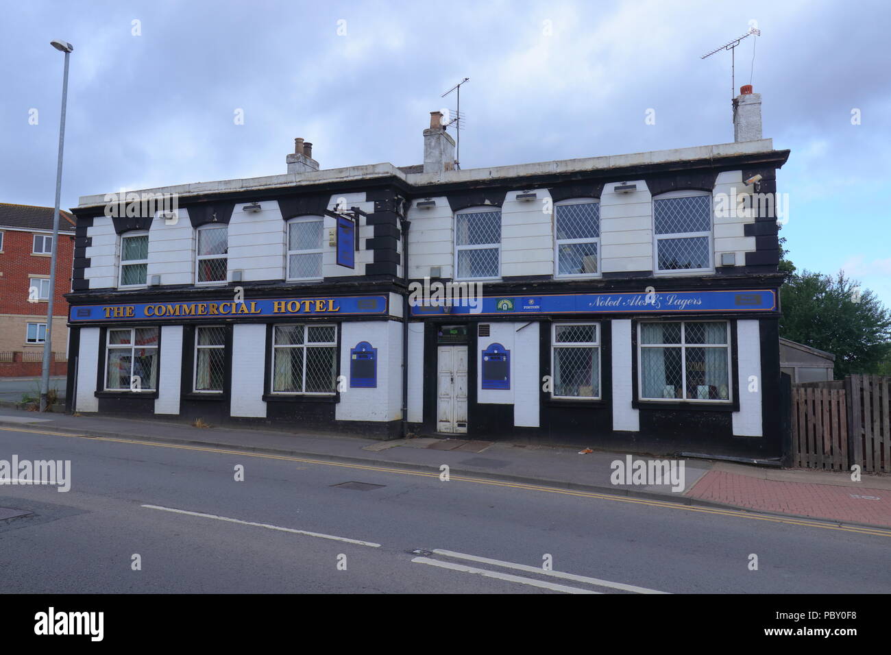 Die kommerzielle Inn an der High Street in Hightown in der Nähe Castleford Stockfoto