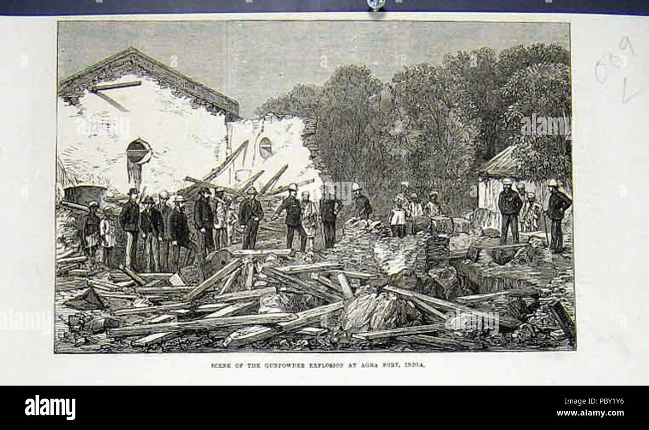 258 Gunpowderexplosion Stockfoto