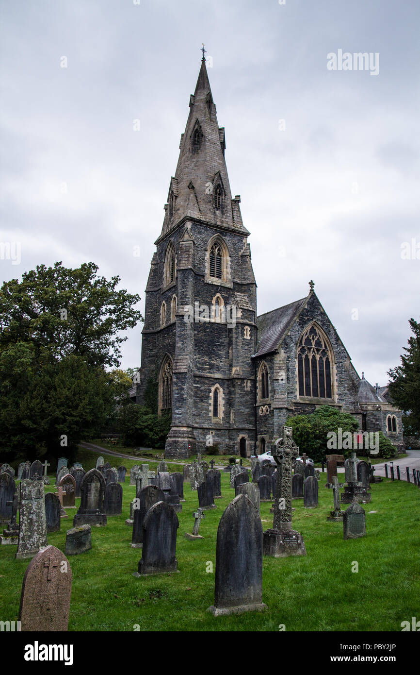 Ambleside, St Mary's Church, Lake District National Park, England, Großbritannien Stockfoto