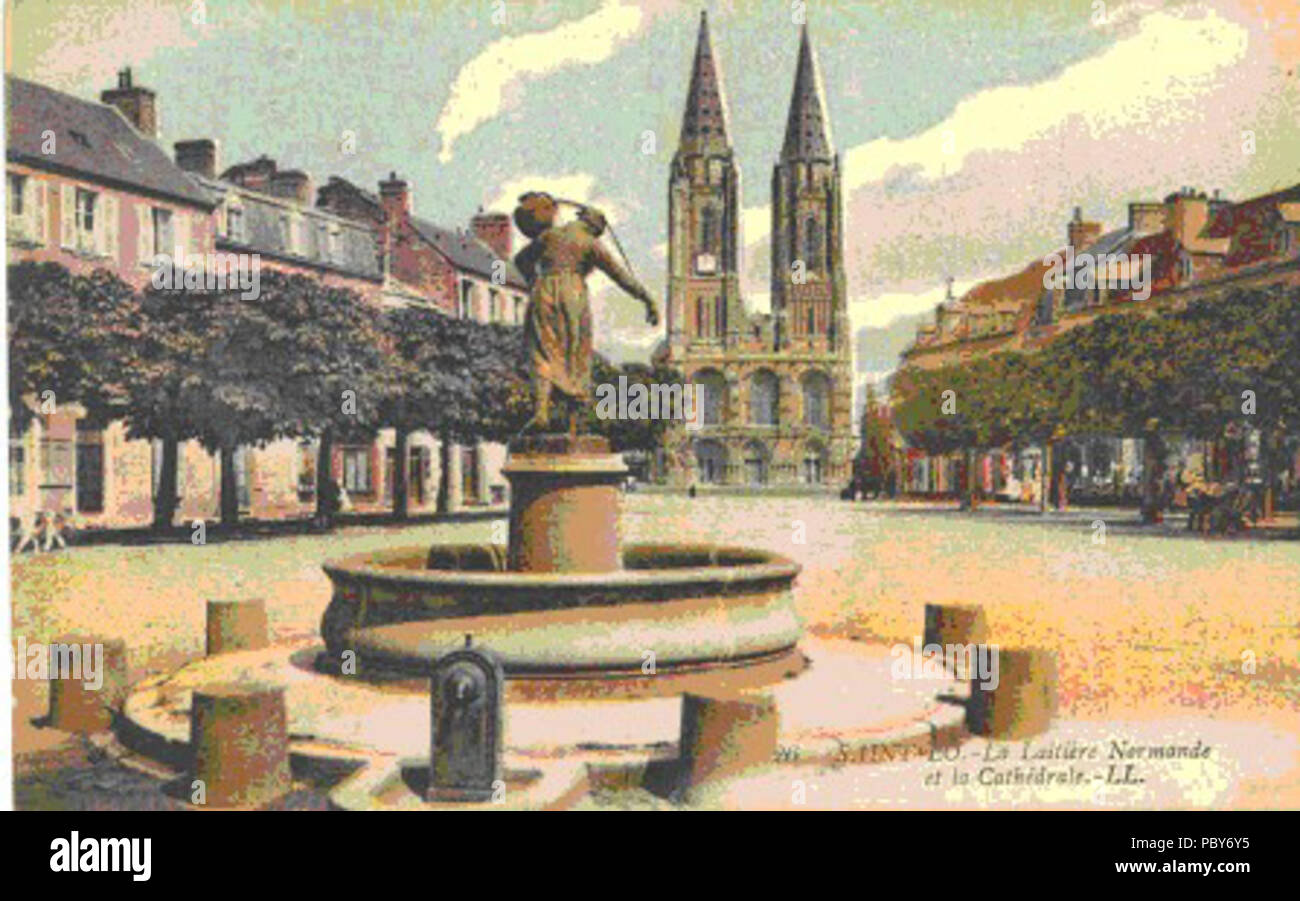 354 La laitiere à Saint-Lô Stockfoto