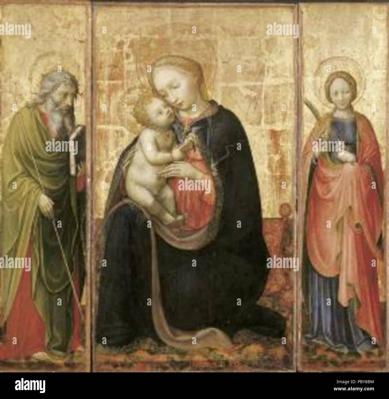 168 Donato De' Bardi, vergine Tra i Santi Filippo e Caterina Stockfoto