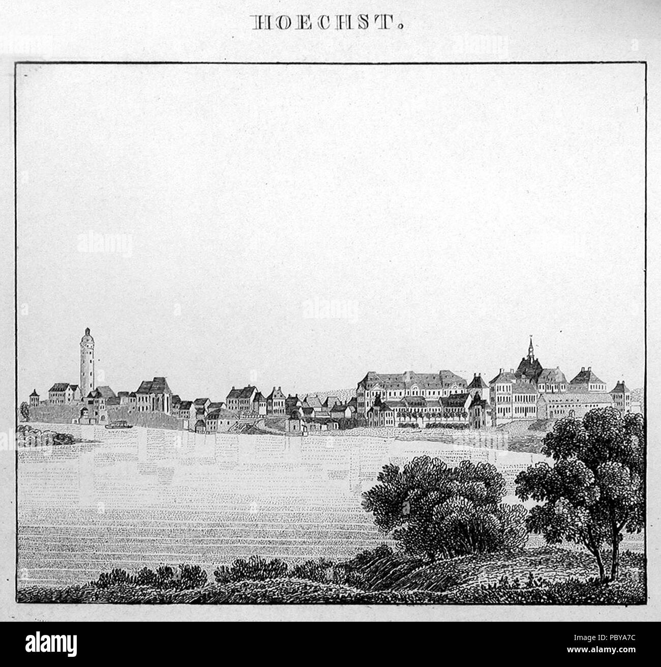 281 Hoechst 1829 Stockfoto