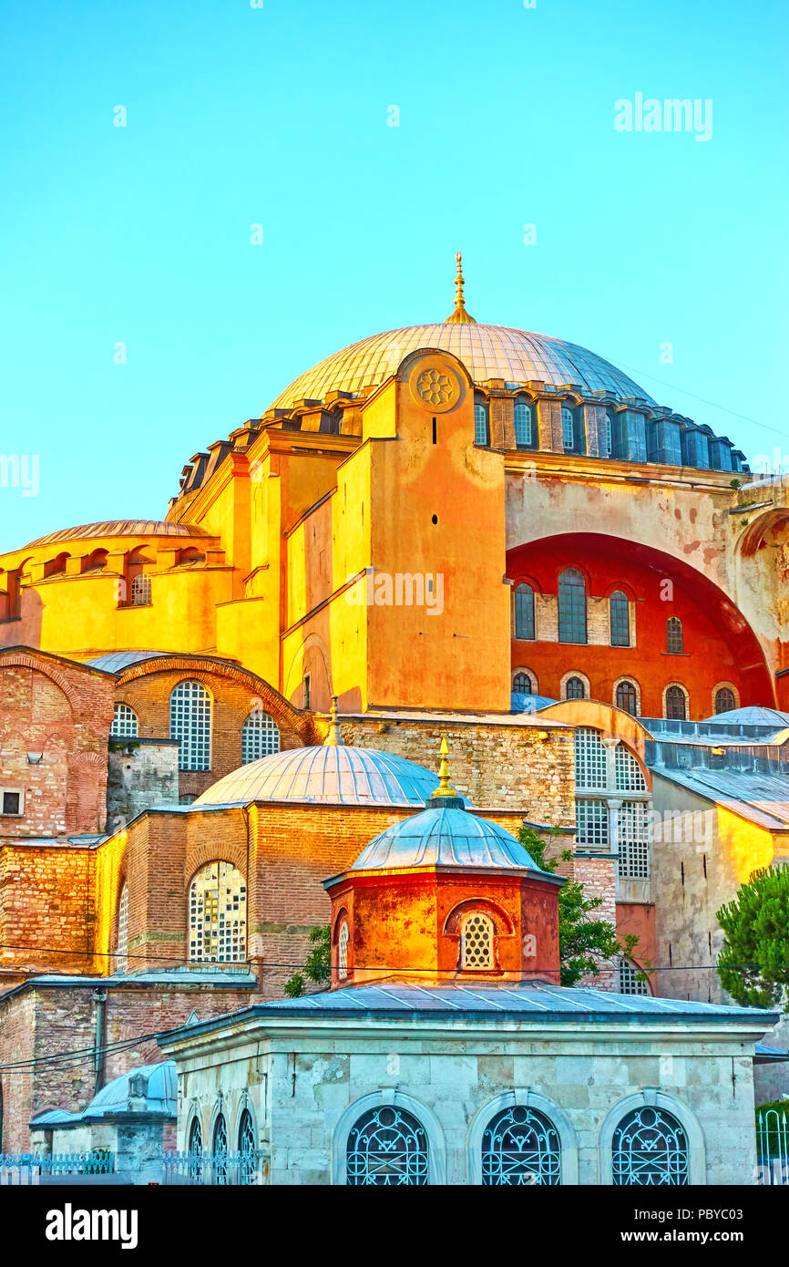 Die Hagia Sophia in Istanbul, Türkei Stockfoto