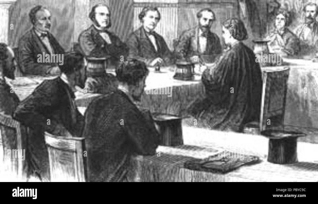 184 Elizabeth Garrett Anderson vor der Fakultät für Medizin, Paris Stockfoto
