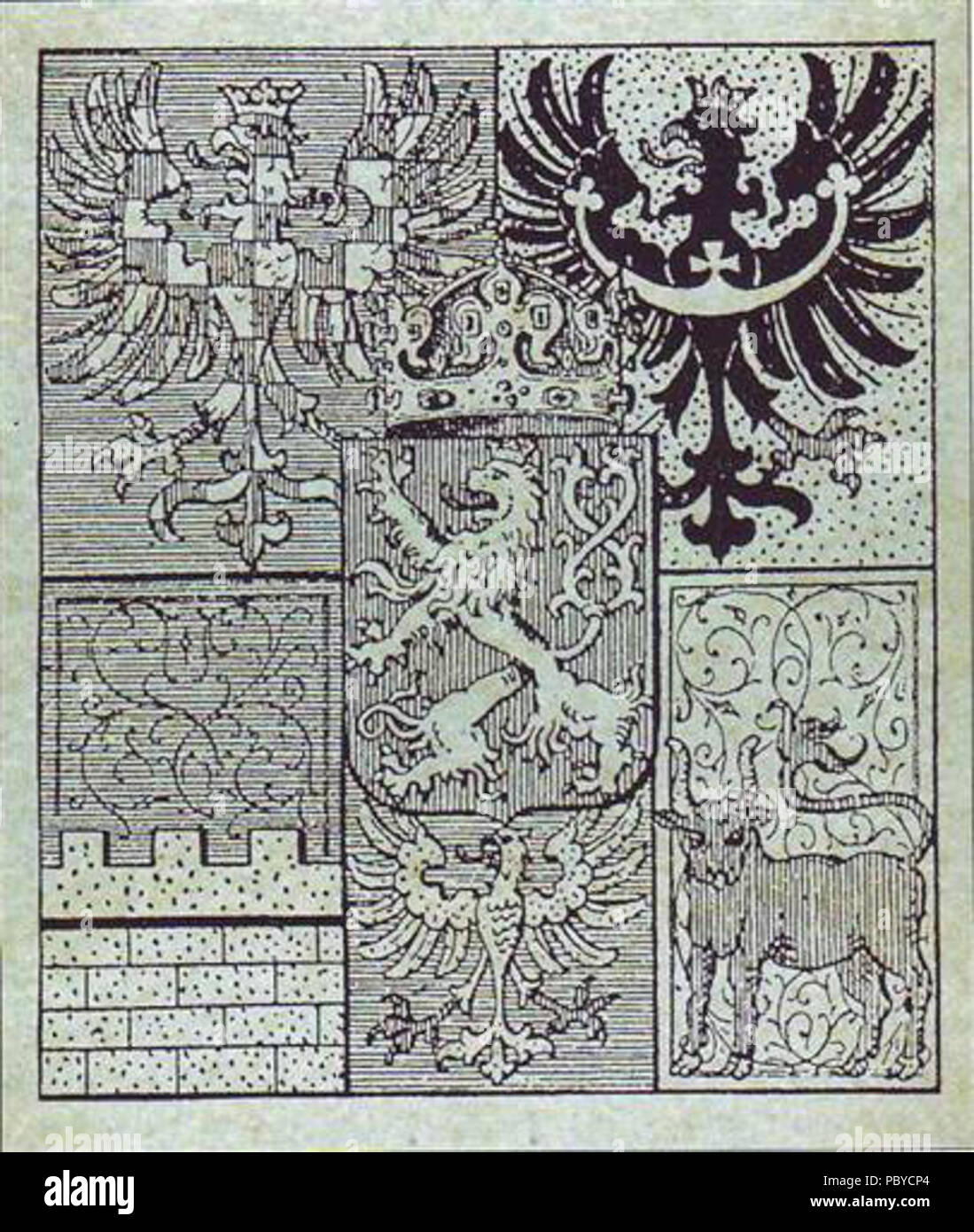 134 CoA-Tschechische Krone Stockfoto