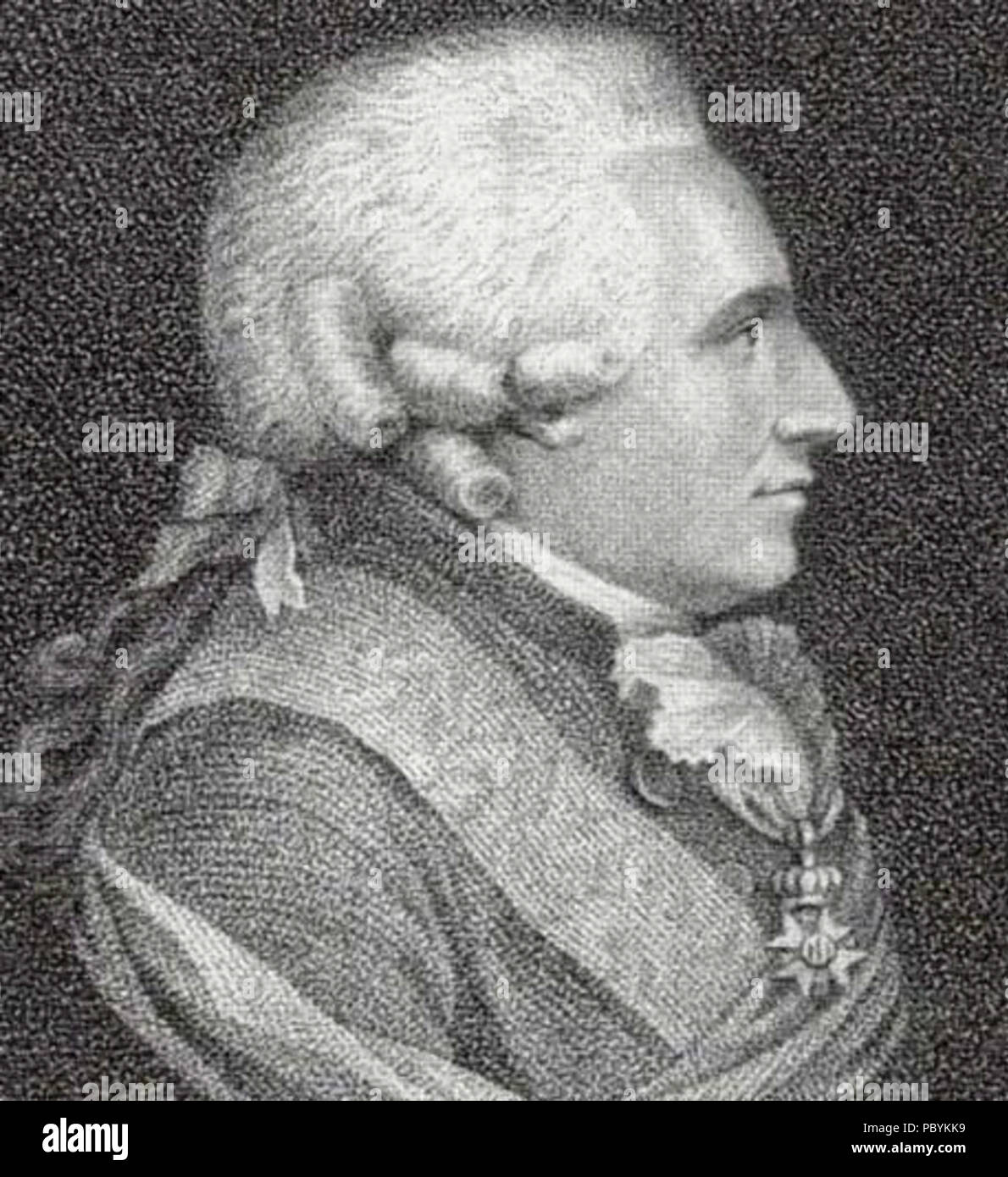 220 Friedrich Wilhelm von Hessenstein c 1785 von Hofs Stockfoto
