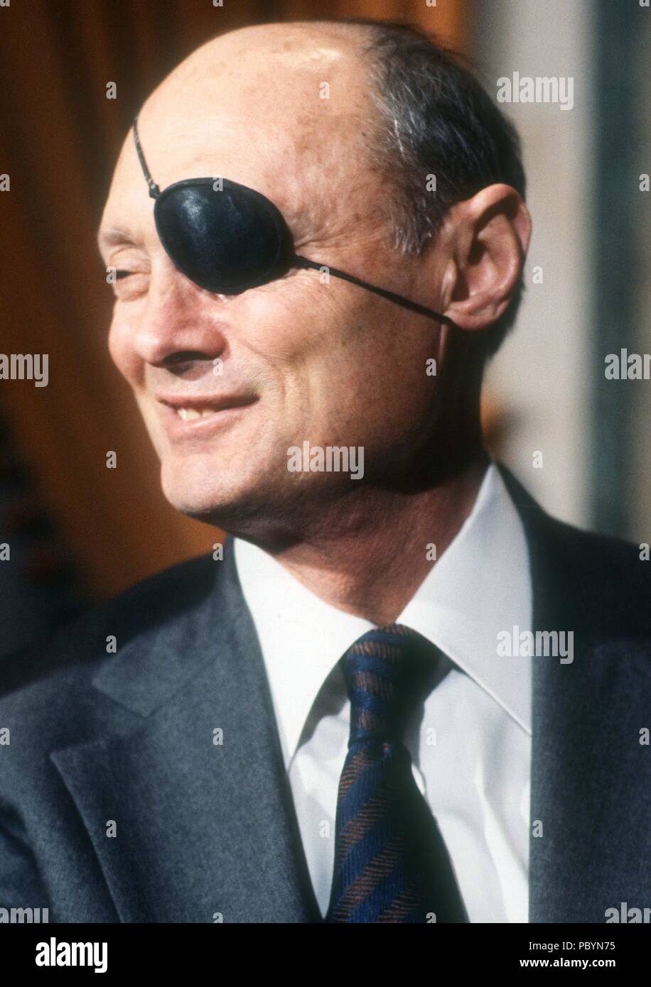 Moshe Dayan 1978 Foto von Adam Schädel/PHOTOlink.net/MediaPunch Stockfoto