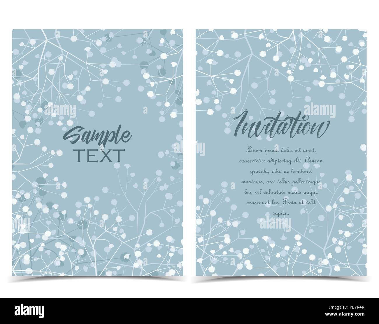 Vector Illustration romantische floral background. Blumenschmuck Hochzeitssuite Stock Vektor