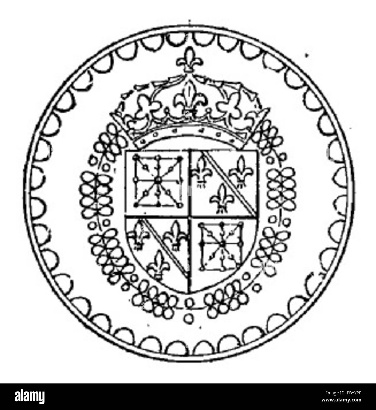 274 Heinrich IV. von Frankreich Siegel Stockfoto