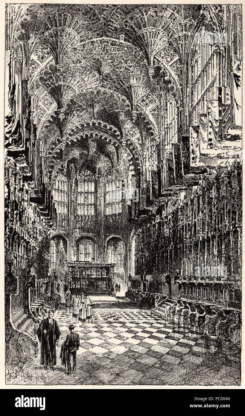 275 Herbert Railton Heinrichs VII Kapelle eine kurze Darstellung der Westminster Abbey 1894 Stockfoto