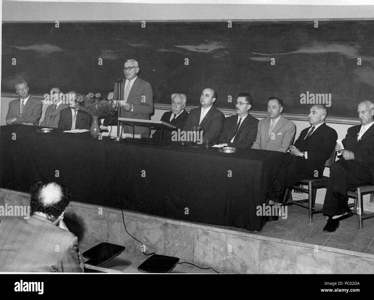 287 Hugo Bergman erhält Ehrendoktorwürde der Hebräischen Universität Jerusalem 1959 b Stockfoto