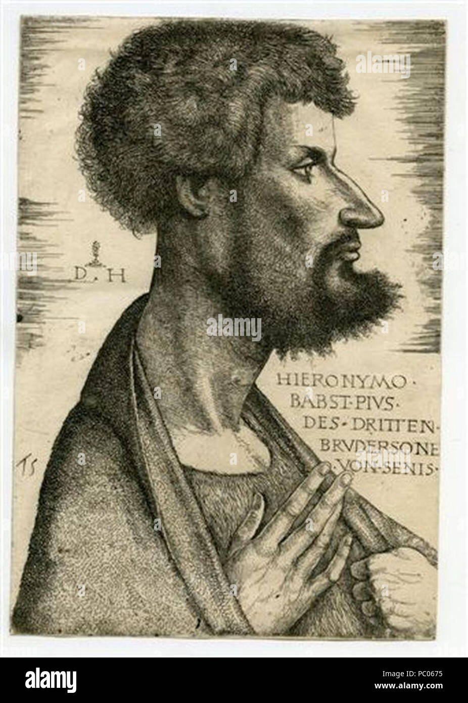246 Girolamo da Siena von D. Hopfer Stockfoto