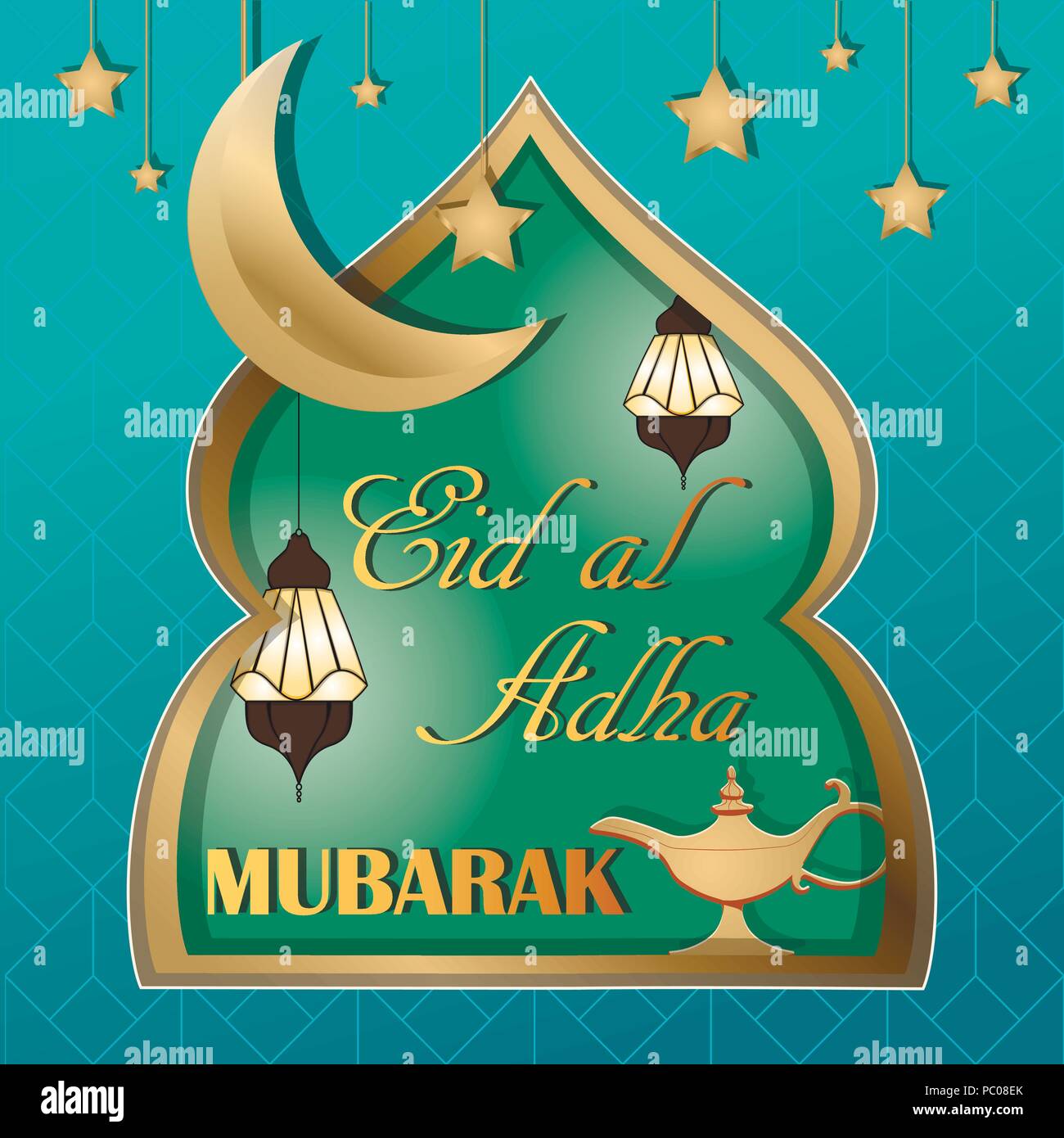 Muslimischen Feiertag Eid alAdha, Mubarak, Kurban Bayrami, Kurban