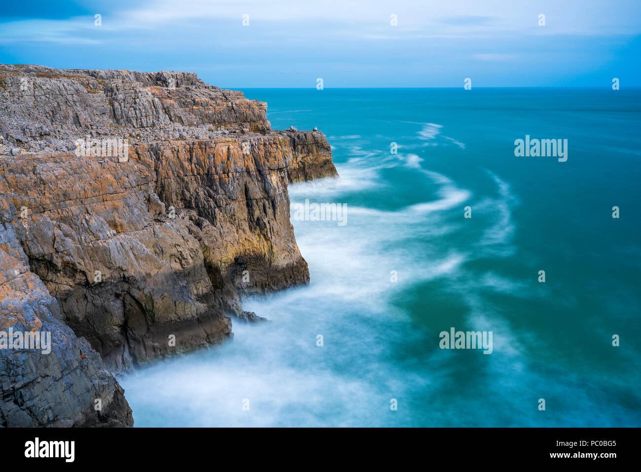 St. Govan Kopf, Pembrokeshire Coast National Park, Bosherston, Wales, UK Stockfoto