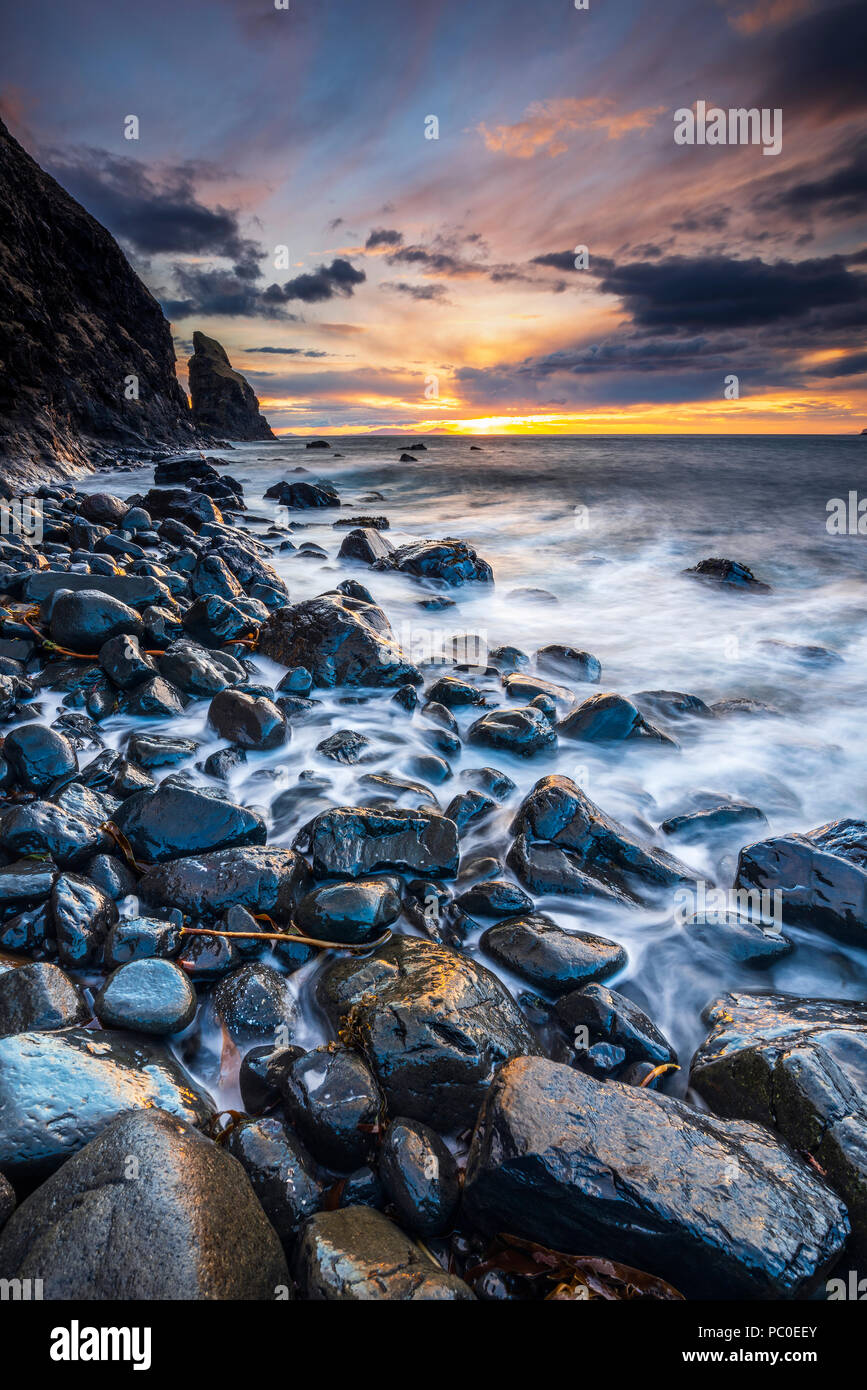 Talisker Bay, Isle Of Skye, innere Hebriden, Schottland, Vereinigtes Königreich, Europa Stockfoto