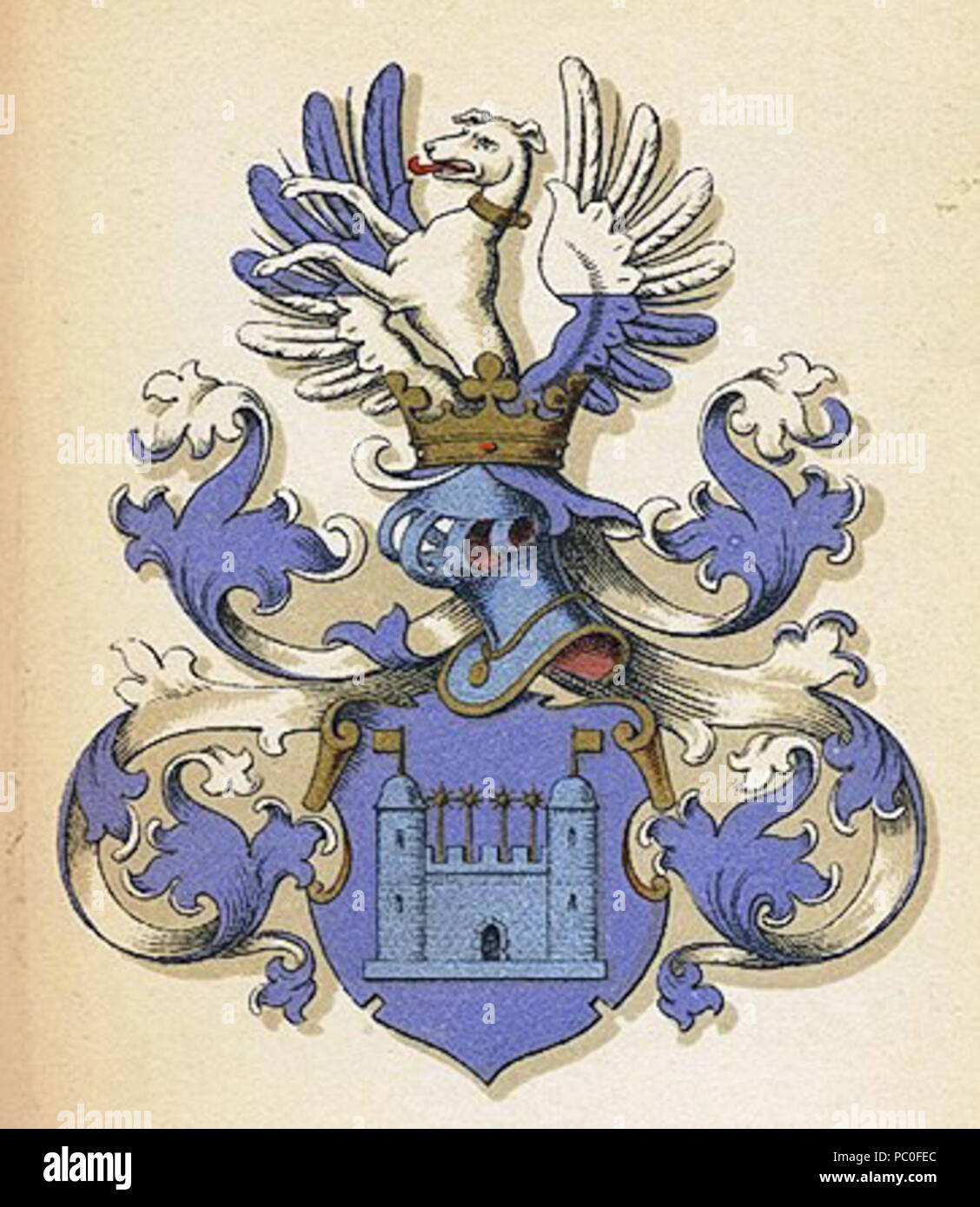 92 Von Krogh Wappen Stockfoto