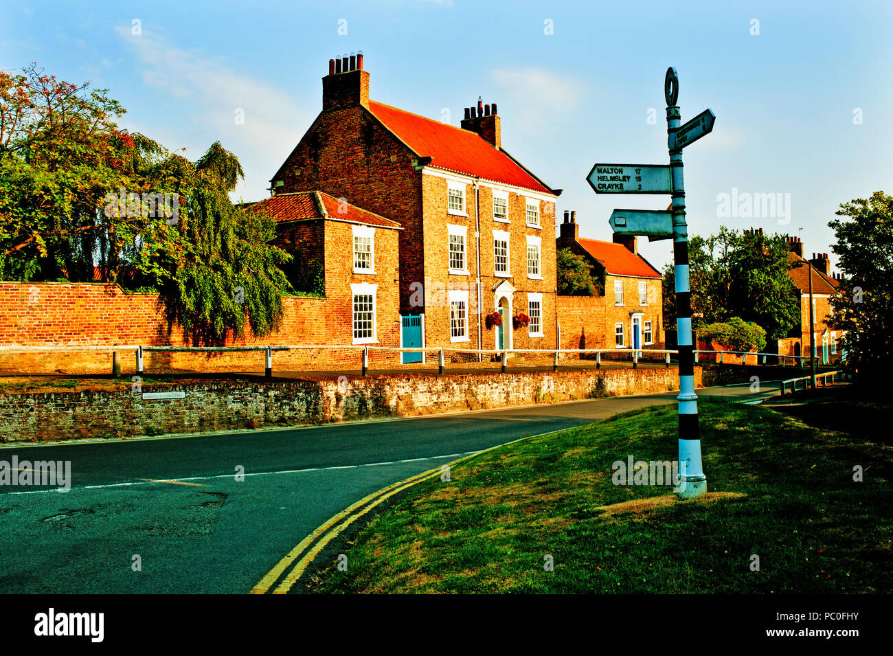 Die Spring Street und Country House, Easingwold,Yorlshire, England Stockfoto