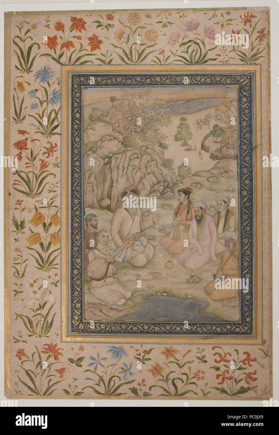 306 Jahangir Besuch einer heiligen Mann Stockfoto