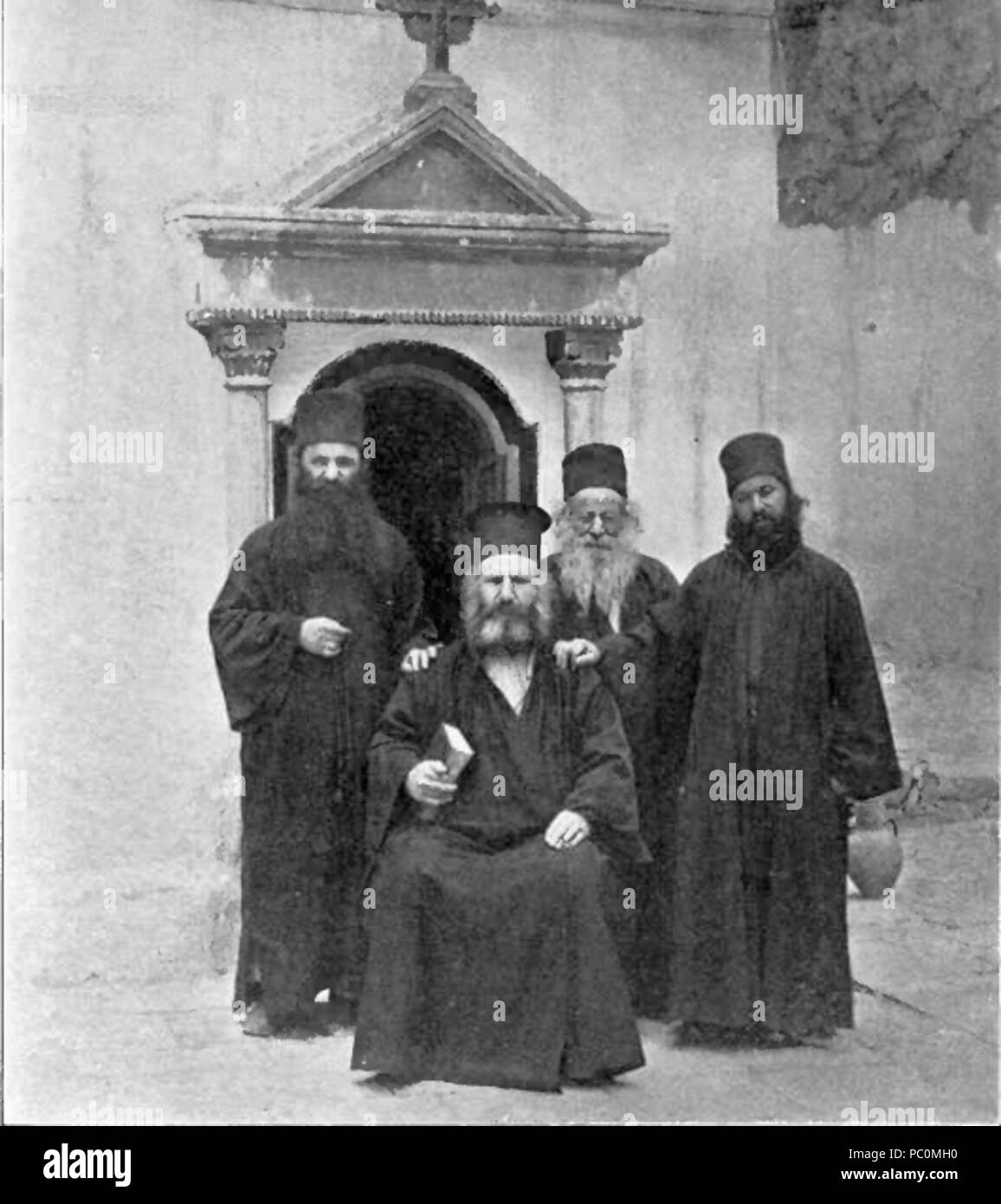 315 Jerusalem griechische Priester 1906 Stockfoto