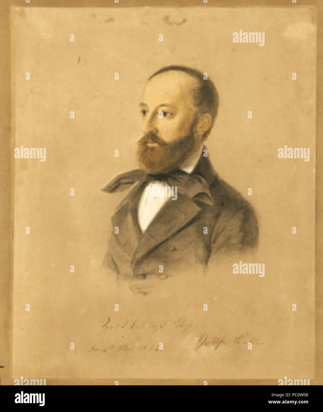 338 Gottfried Keller von Ludmilla Assing 1854 Stockfoto