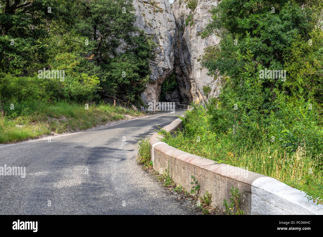 La Anhaltspunkt de Plaisians, Plaisian, Drôme, Frankreich, Europa Stockfoto