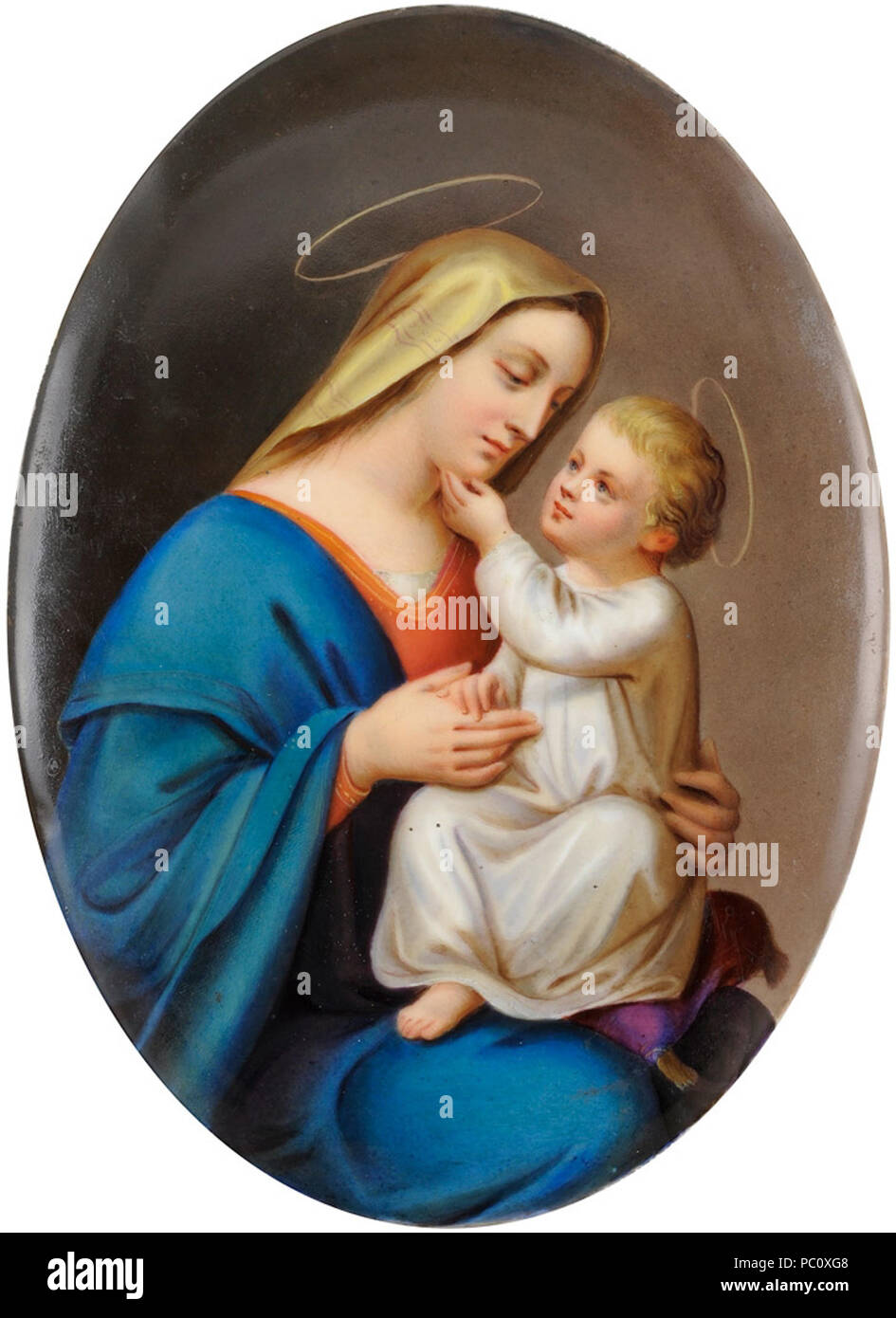 347 KPMBildplatte Muttergottes mit Art Stockfotografie Alamy