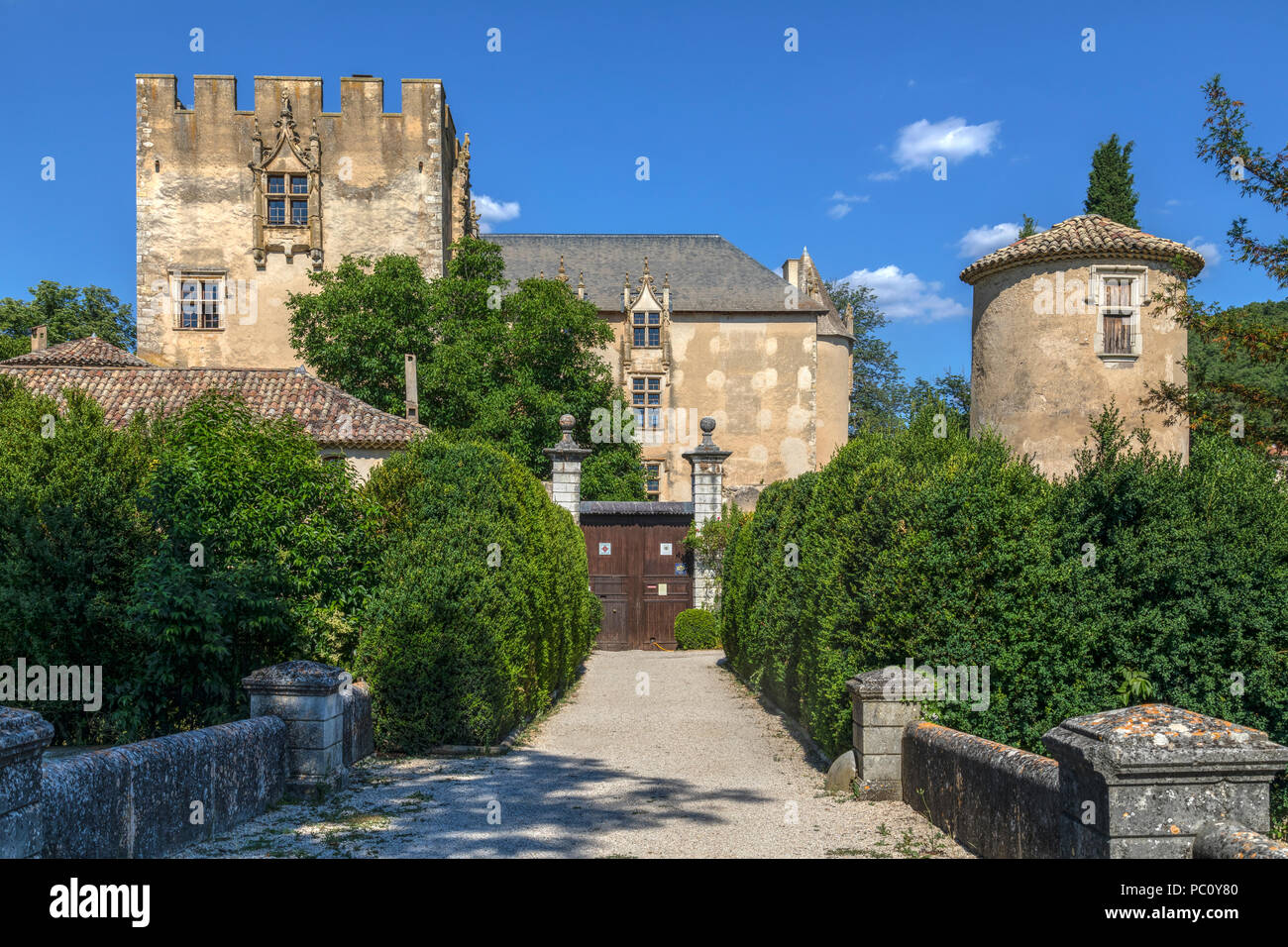 Allemagne-en-Provence, Alpes-de-Haute-Provence, Provence, Frankreich Stockfoto