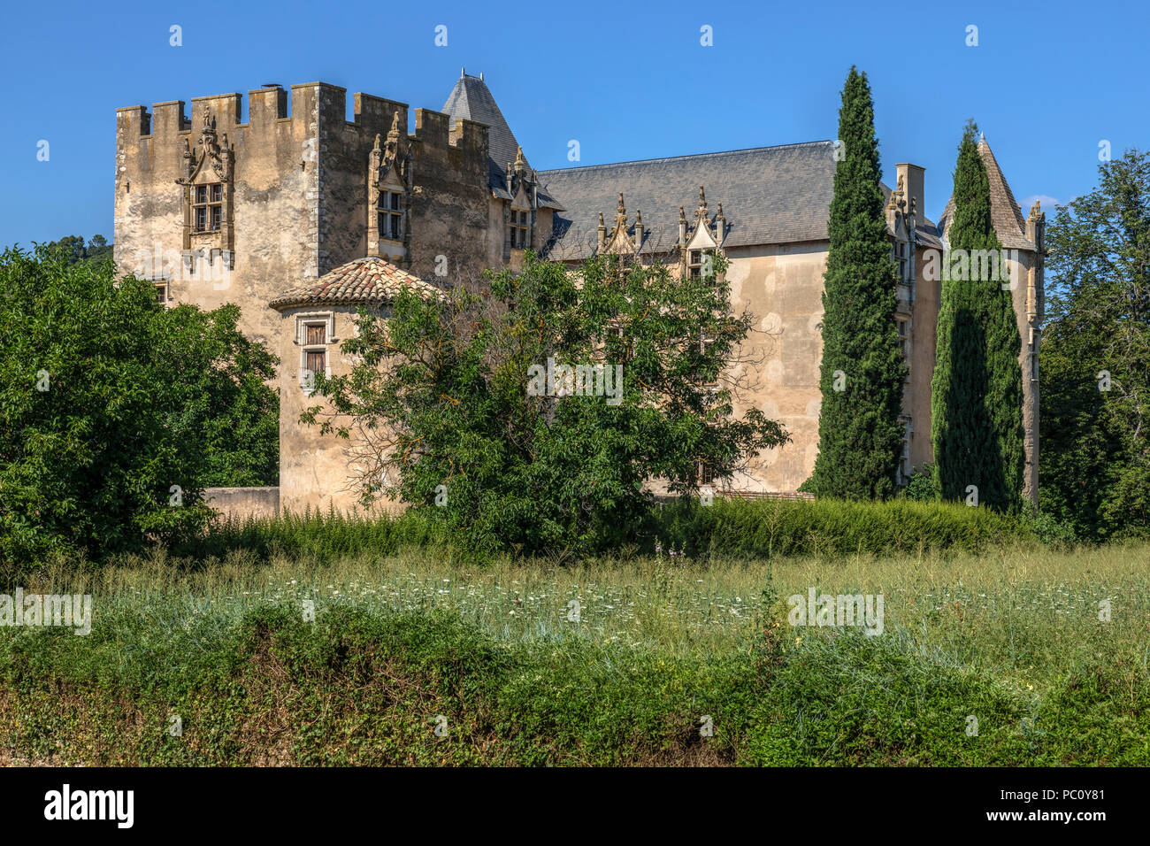 Allemagne-en-Provence, Alpes-de-Haute-Provence, Provence, Frankreich Stockfoto
