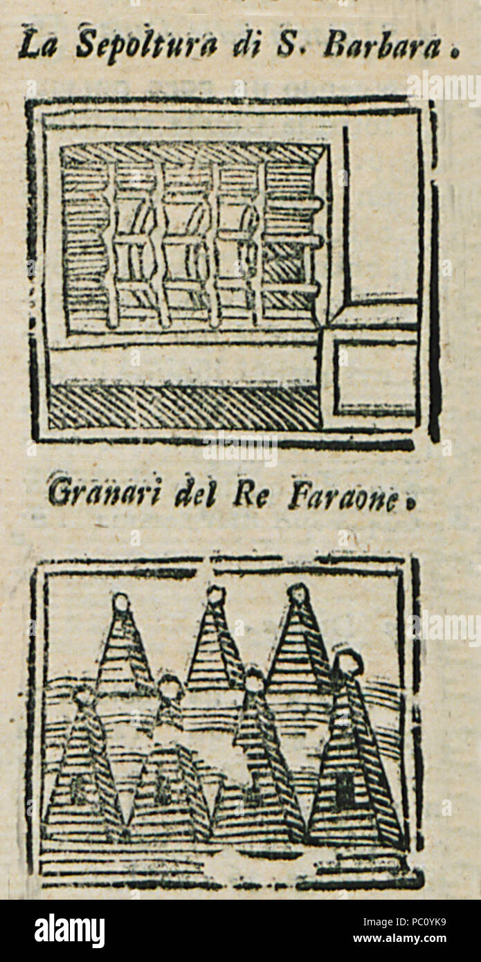 355 La Sepoltura di S Barbara Granari del Re Faraone - Bianco Noe - 1600 Stockfoto