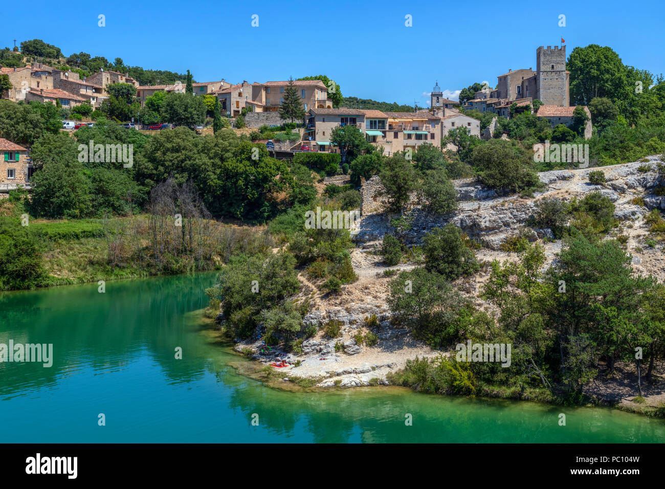 Esparron-de-Verdon, Alpes-de-Haute-Provence, Provence, Frankreich Stockfoto