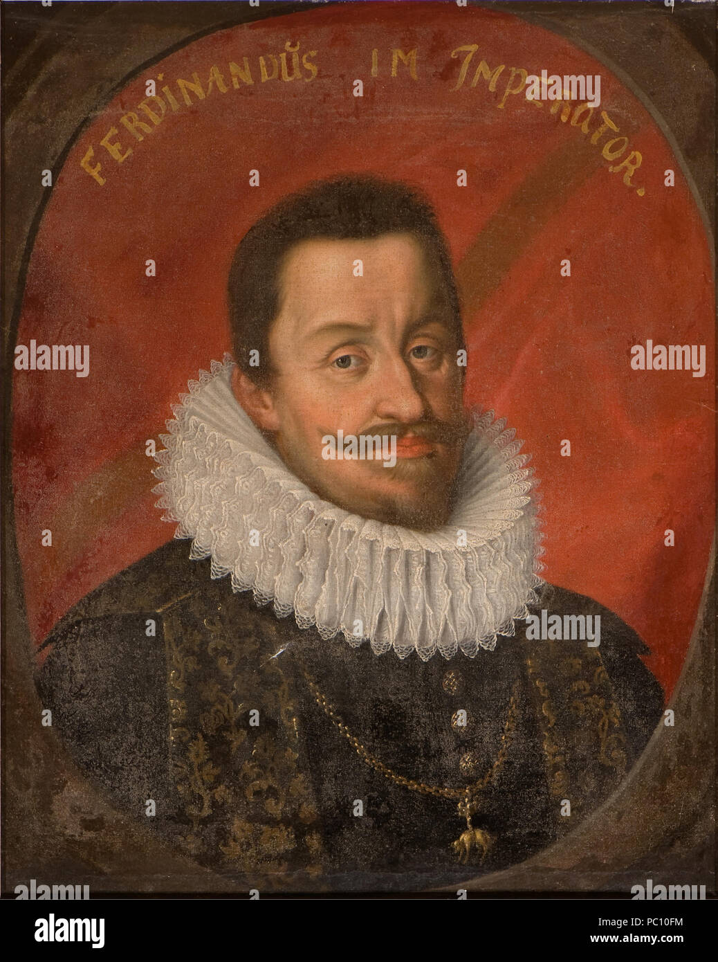 Okänd Künstler: Ferdinand II., 1578-1637, tysk-romersk kejsare konung av Böhmen och Ungern. NMGrh 300 20 Ferdinand II., 1578-1637, tysk-romersk kejsare konung av Böhmen och Ungern - Nationalmuseum - 14969 Stockfoto