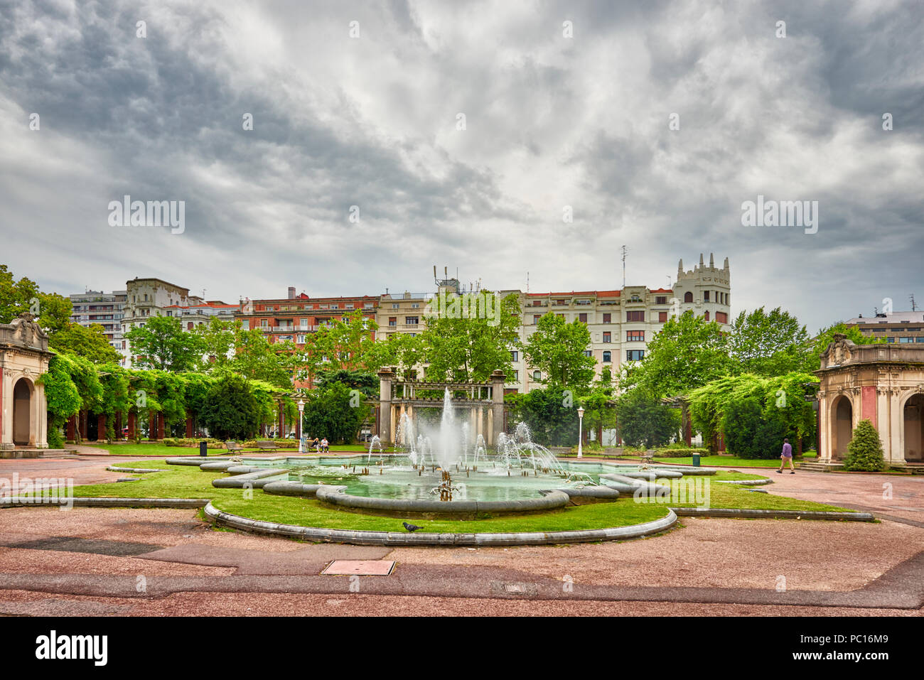 Parque Doña Casilda Iturrizar, Bilbao, Vizcaya, Baskenland, Euskadi, Euskal Herria, Spanien, Europa Stockfoto