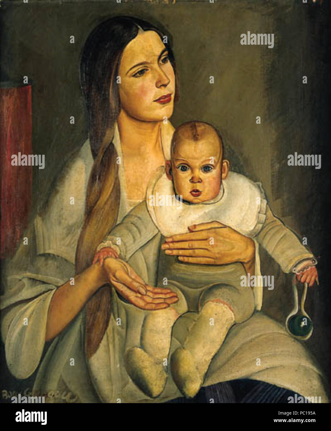 426 Mutterschaft (N. Peshkova) von B. Grigorjewa Stockfoto