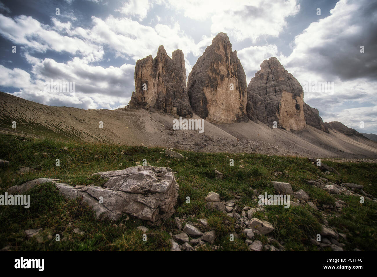 Tre Cime di Lavaredo in Italien Stockfoto