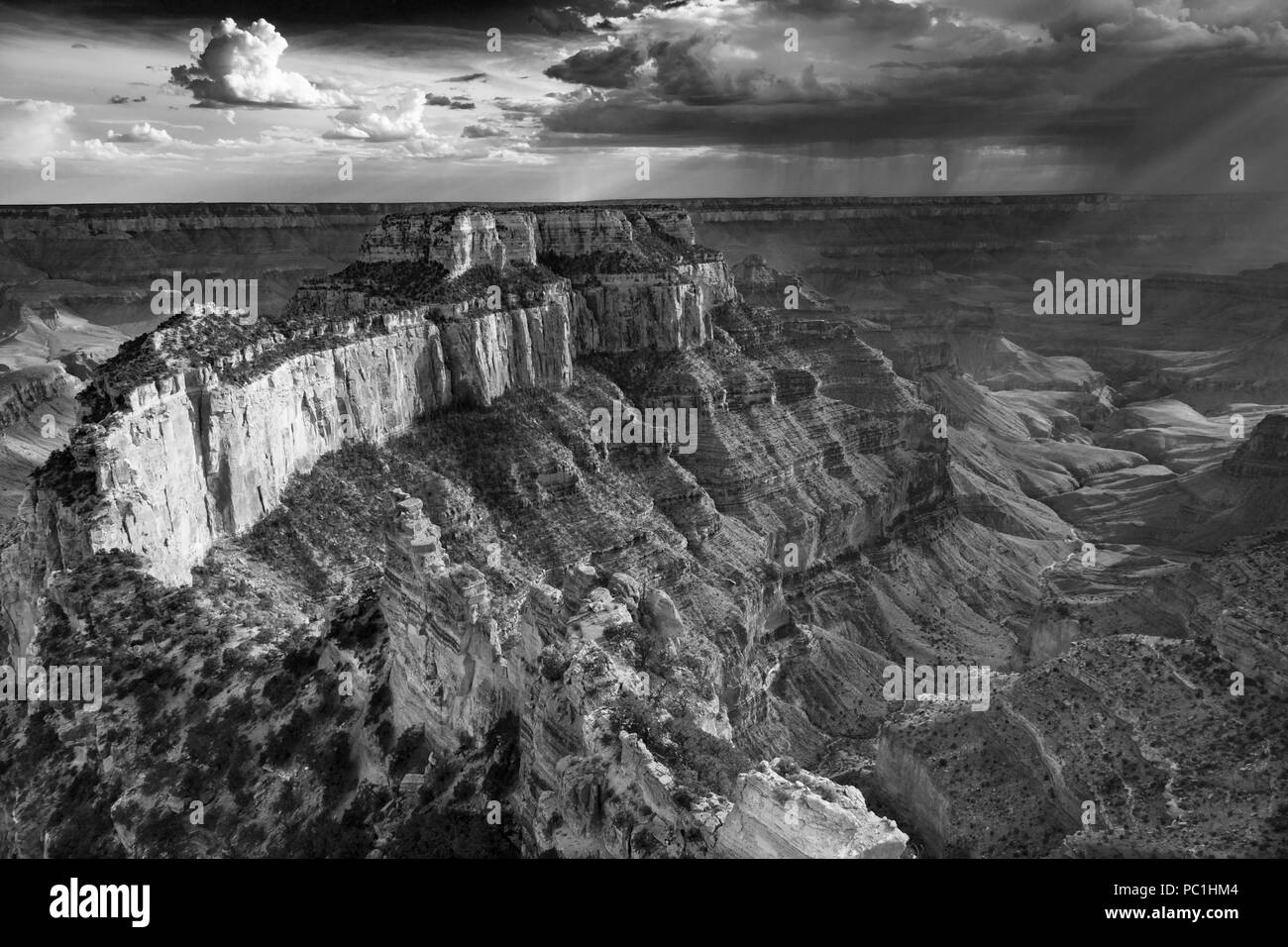 Wotans Throne, Cape Royal - North Rim des Grand Canyon, Grand Canyon National Park, Arizona Stockfoto