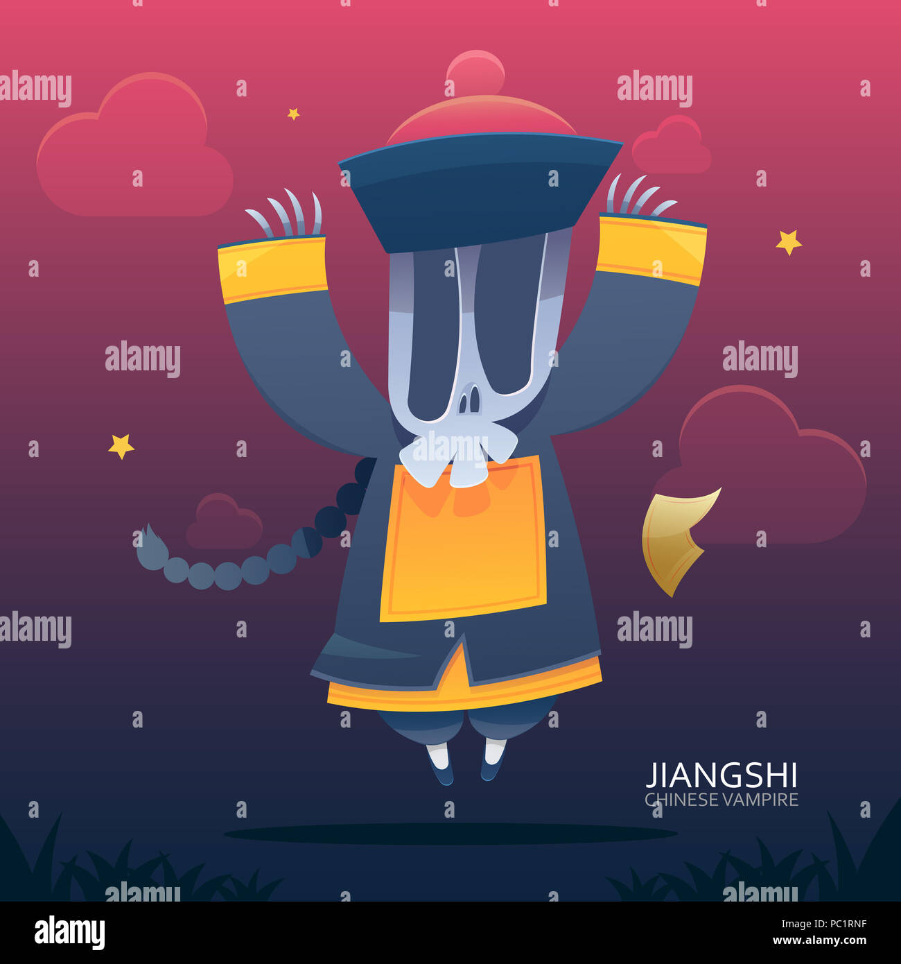 Jiangshi, Chinesische Vampir Stockfoto