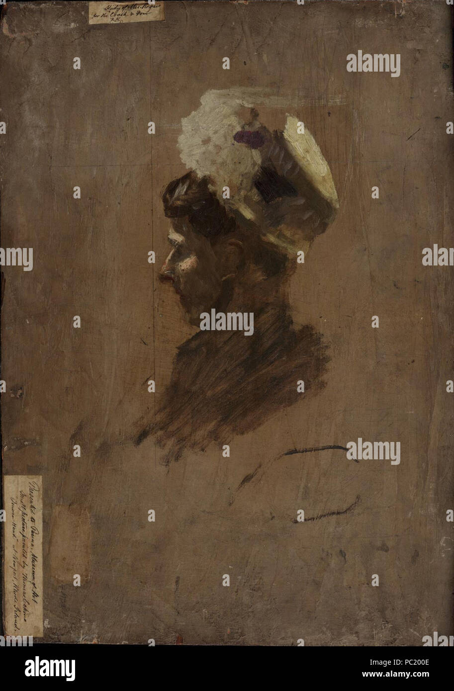 73 Porträt von Frau Fairman Rogers-Studie für die fairman Rogers Four-in-Hand Stockfoto